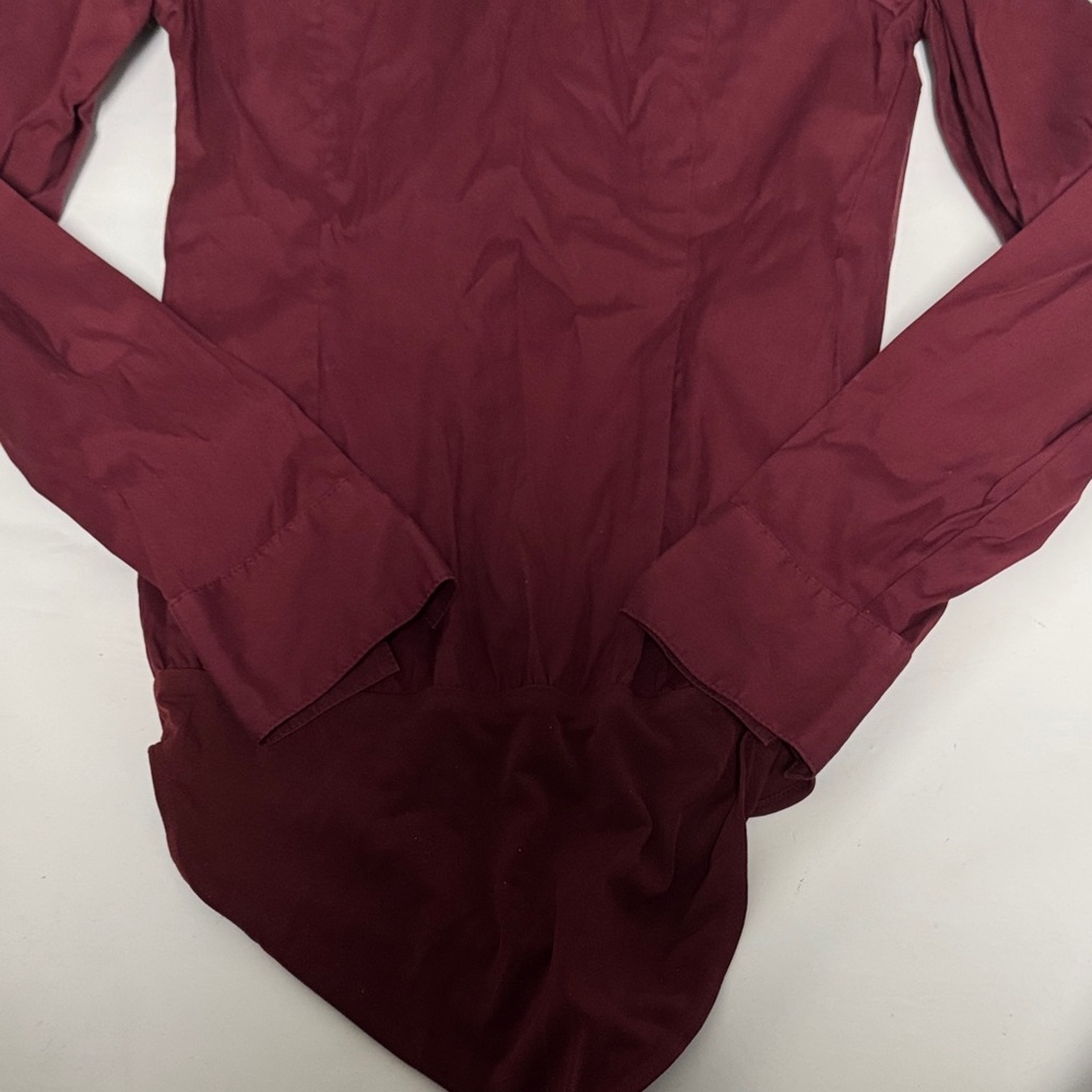 Express Burgundy Button Down Shirt - image 7